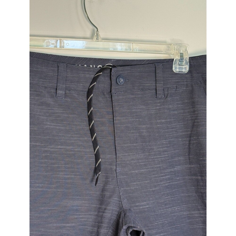 Hang Ten Men's Sz 32 Hiking Golf Shorts Stretch Blue Flat Front - Picture 5 of 5